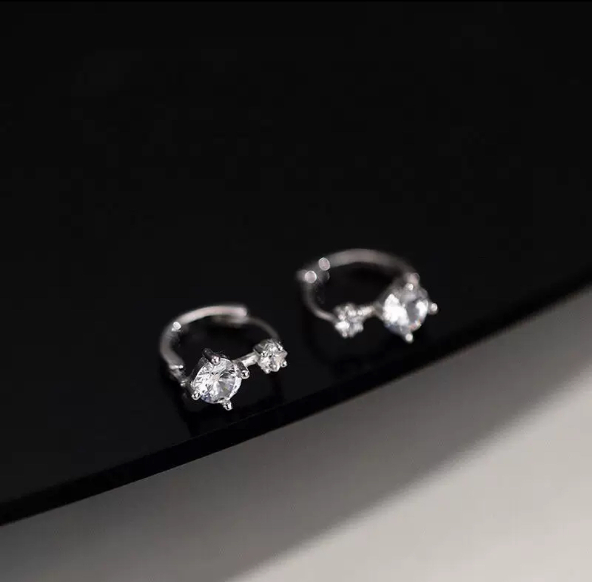 czダイヤモンド ホワイトゴールド ピアス s925 k18コート拍卖