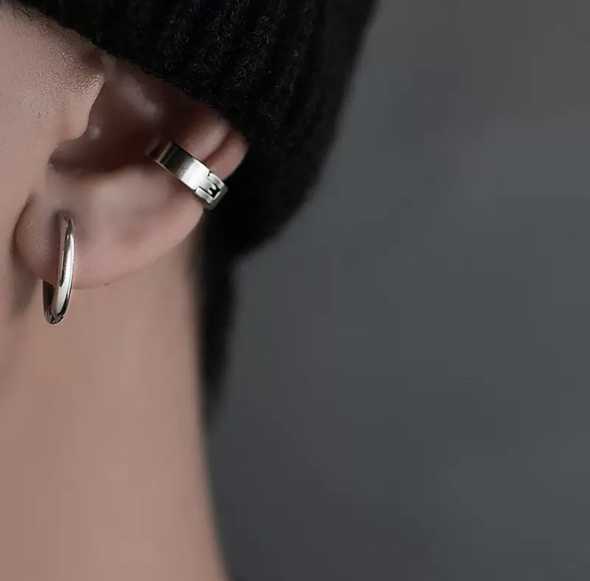 リングピアス メンズ レディース s925 k18コート ホワイトゴールド ピアス拍卖