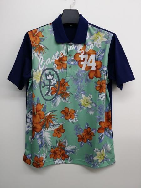 ポロシャツ 50%OFF カステルバジャック 切り替え 半袖(48)L 新品 送料無料拍卖