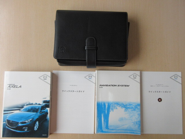 ★a6907★マツダ アクセラ BM5FP BM5AP スカイアクティブ G1.5/G2.0/D2.2 説明書 2015年(平成27)10月/ナビ 説明書 他★拍卖