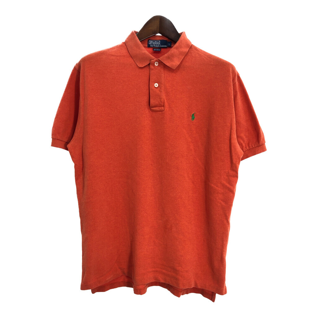 Polo by Ralph Lauren ポロ ラルフローレン ポロシャツ ワンポイントロゴ オレンジ (メンズ L) 中古 古着 R5787拍卖