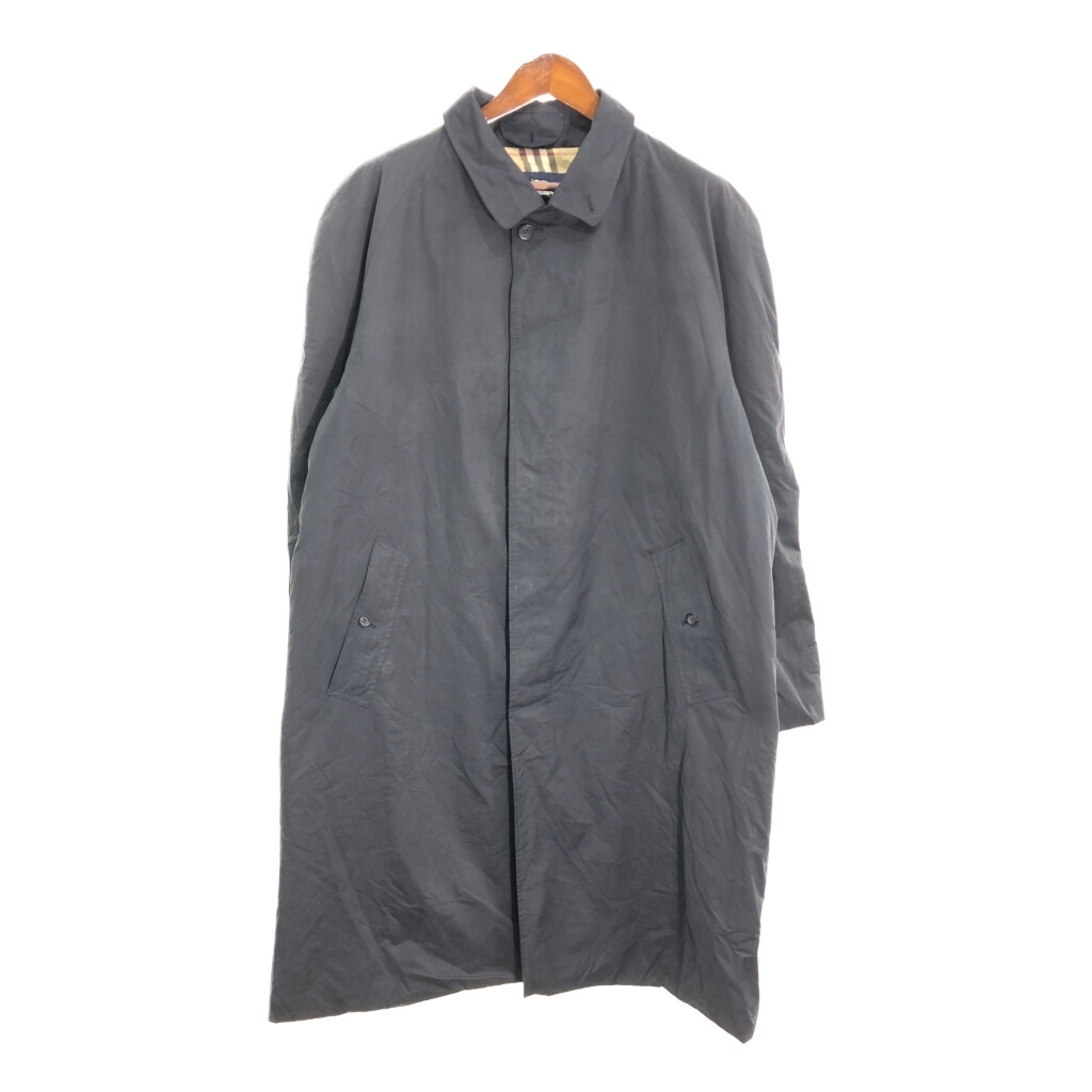 00年代 BURBERRY バーバリー バルマカーンコート 無地 ネイビー (メンズ 7) 中古 古着 R6705拍卖