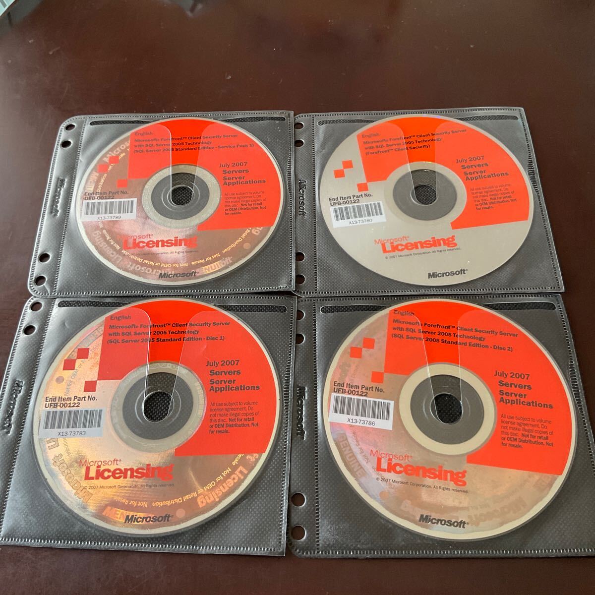 ◎(811-31) Microsoft Forefront Client Security Server With SQL Server 2005 Technology 4個セット拍卖