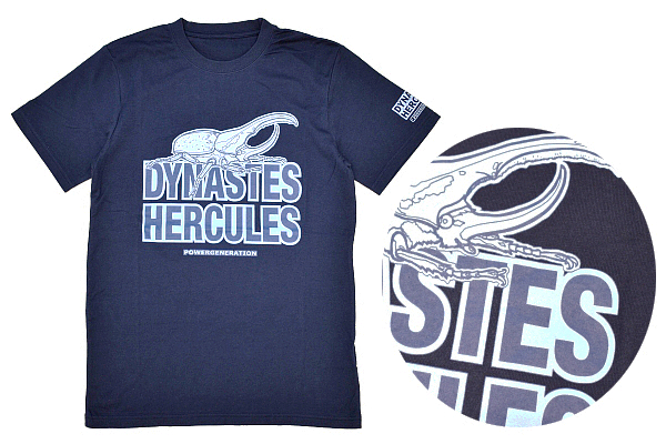 Y-8028★送料無料★超美品★ヘラクレスオオカブト PYNASTES HERCULES★カブトムシ ネイビー 半袖 T-シャツ 160cm拍卖