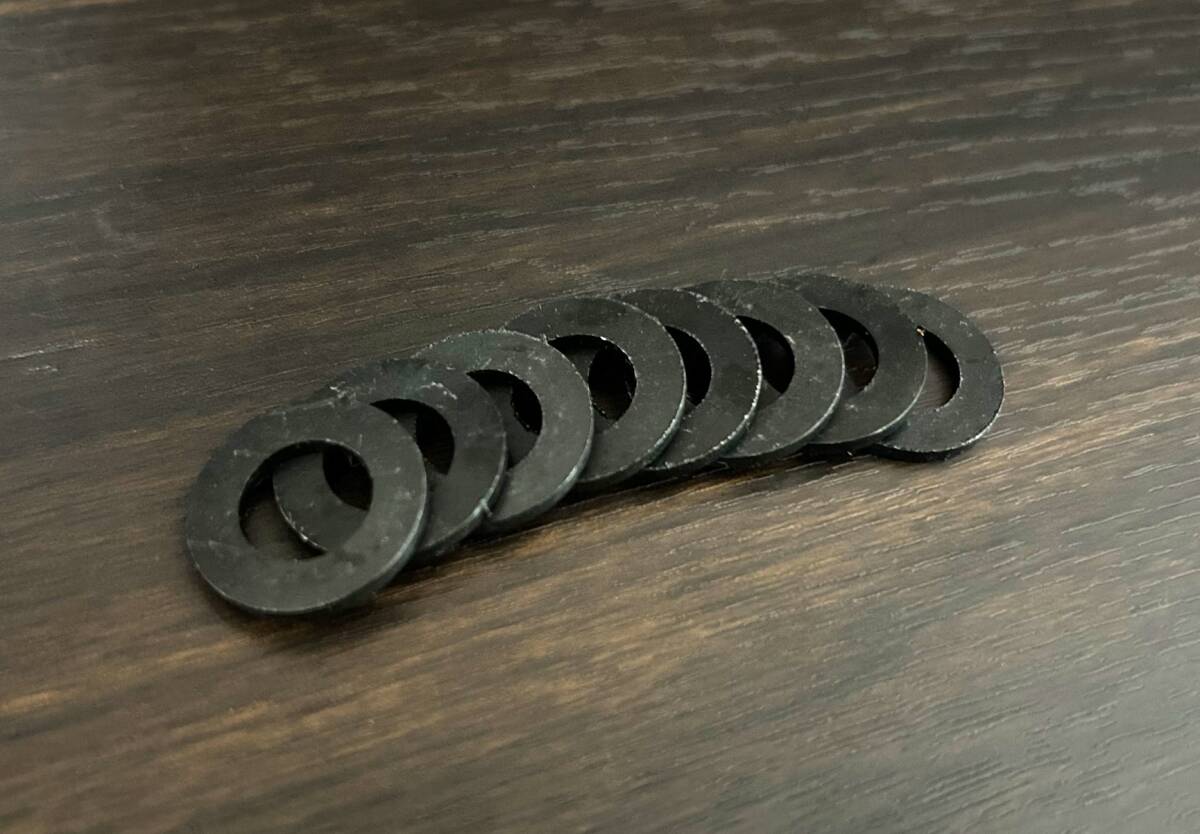 【送料込み】 RZ250R RZ350R シリンダーヘッドボルトワッシャー(黒) 29L 1AR 51L 1XG 3HM 29K 31K 48H 1UA ヤマハ拍卖