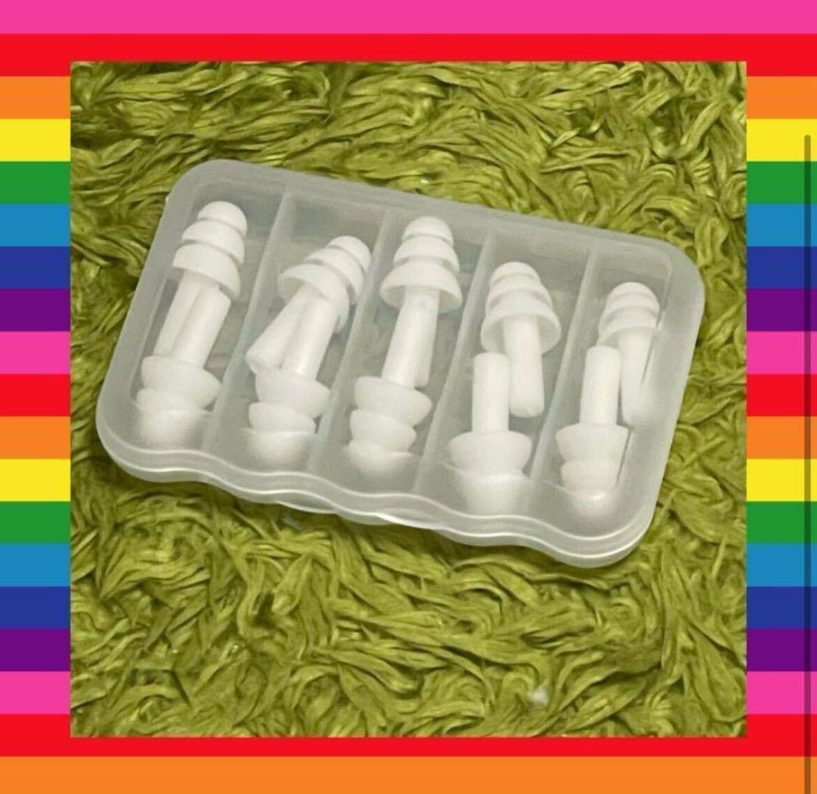 【新品未使用品】耳栓 イヤープラグ 防音 安眠 遮音値29dB 5ペア入り拍卖