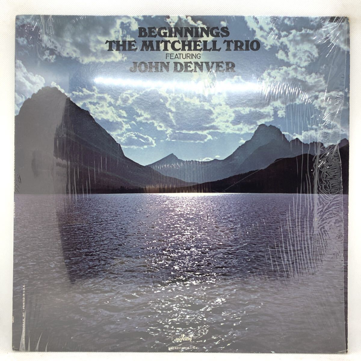 John Denver With The Mitchell Trio - Beginnings US盤 LP レコード ジョン・デンバー ビギニングス カントリー・ロック シュリンク付拍卖