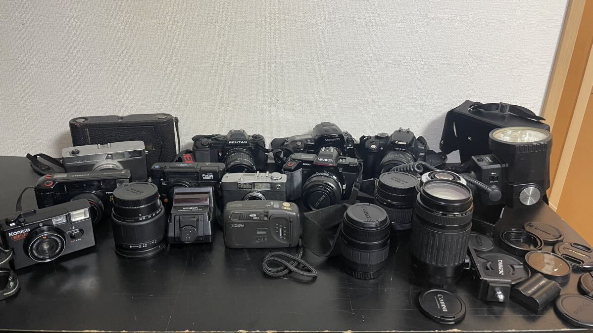 MINOLTA PENTAX Canon カメラ レンズ フィルムカメラ メーカーいろいろ まとめ売り ジャンク品拍卖