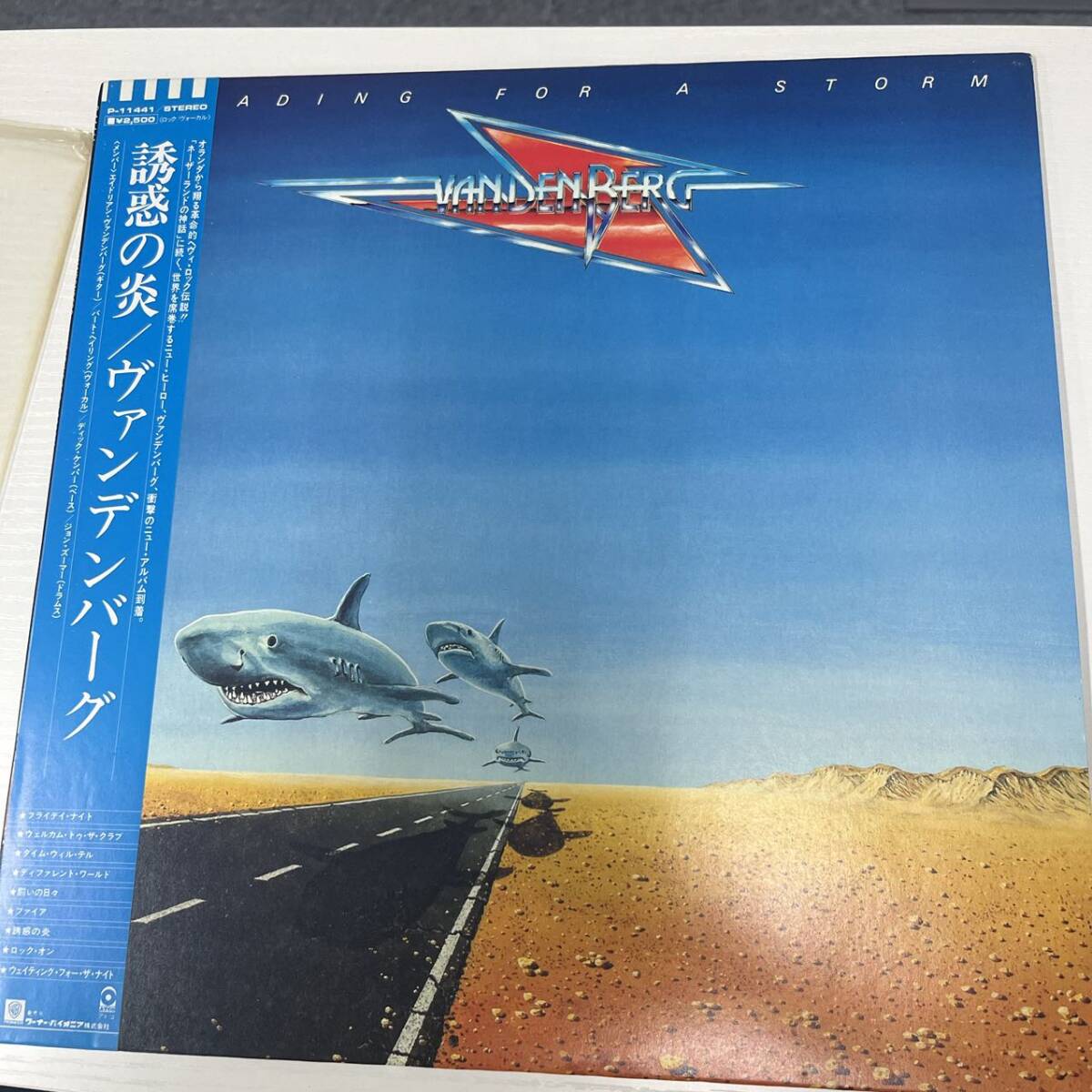 アナログ ● VANDENBERG / HEADING FOR A STORM ステッカー特典あり ~ (JPN ) P-11441 帯 解説 あり ZW082632拍卖