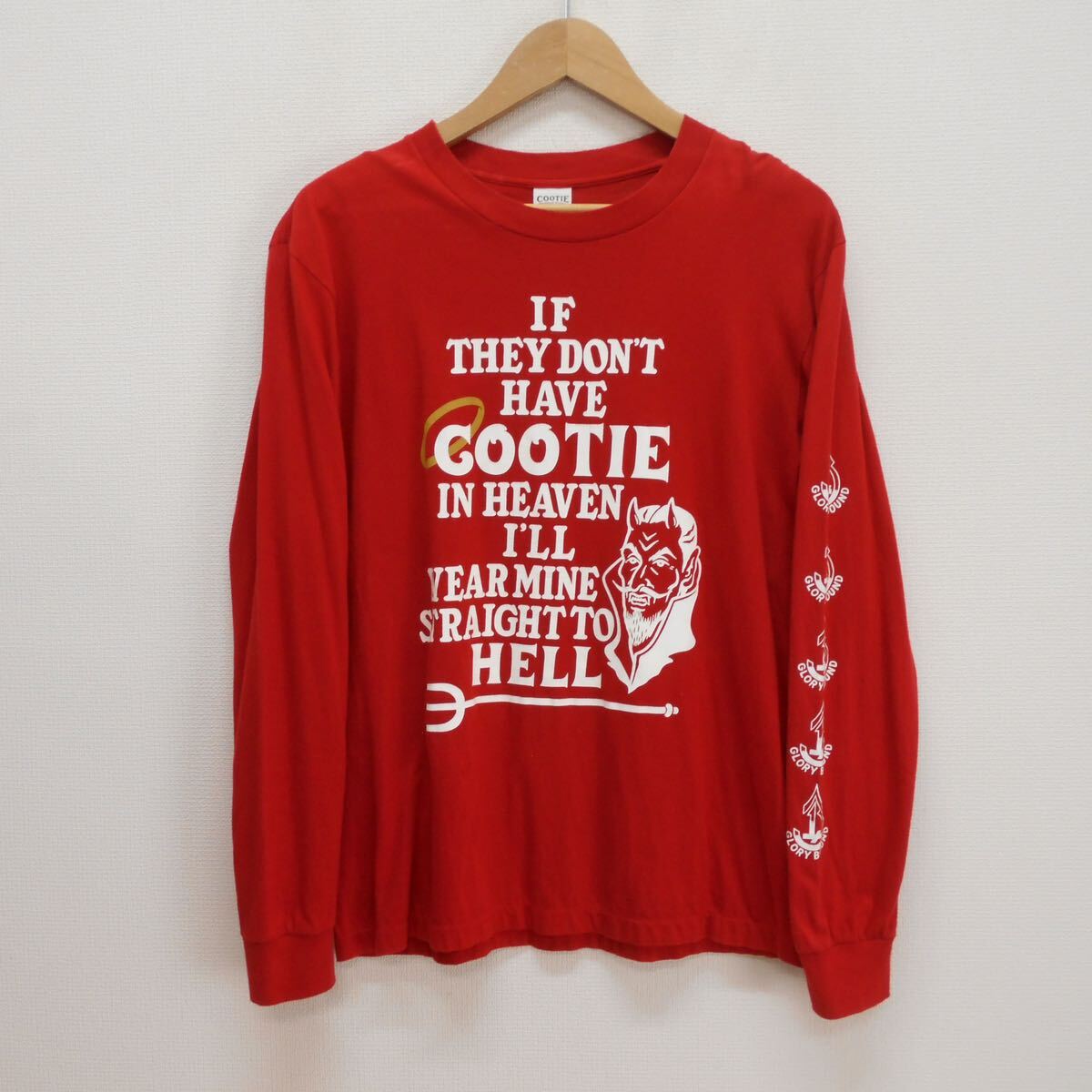 COOTIE クーティー 16SS 長袖Tシャツ ロンT カットソー アームプリント M 10118523拍卖