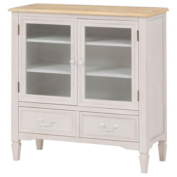 ブロカントシリーズ キャビネット(ホワイト) MCC-7324WH拍卖