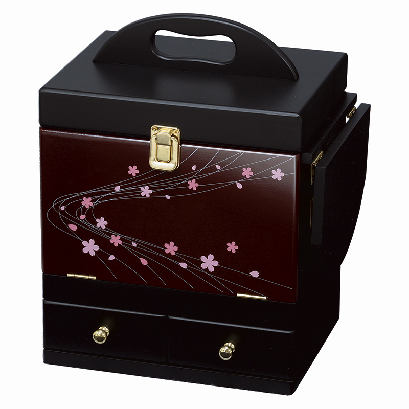 コスメボックス(えんじ) MUD-6163EN拍卖