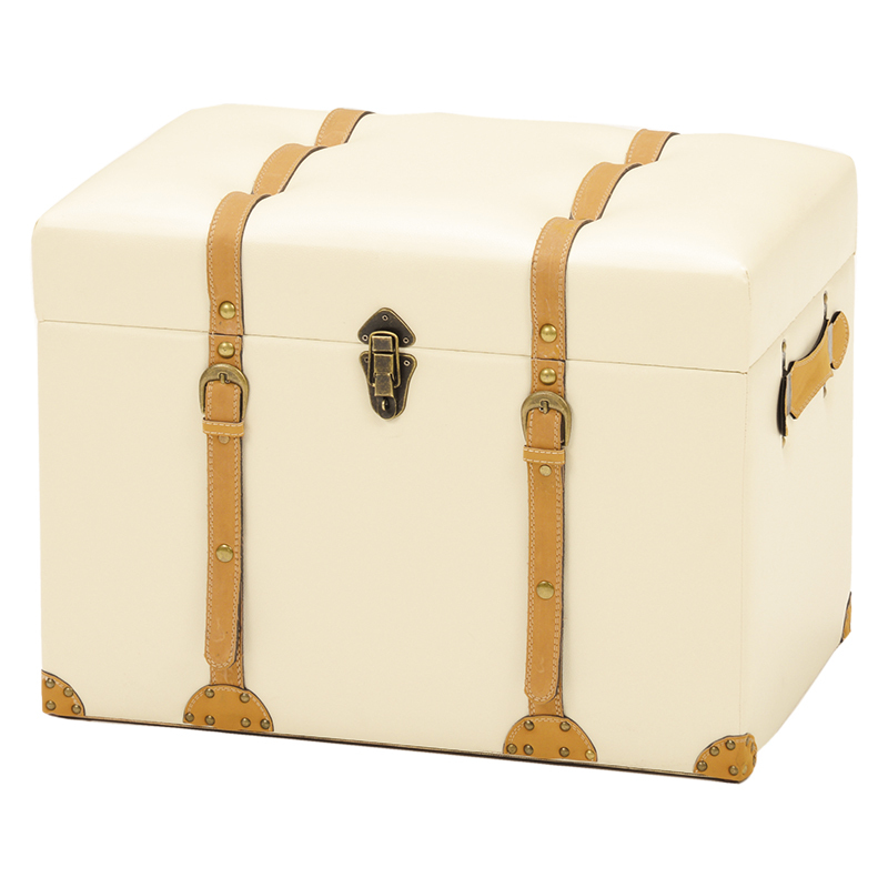 チェスターシリーズ 収納スツール(アイボリー) MC-6001IV拍卖