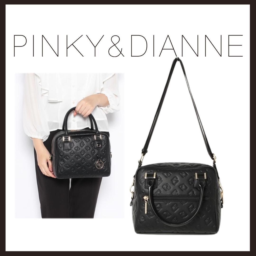 ○★新品 未使用 PINKY&DIANNE クロワッサン ハンドバッグ ブラック○●拍卖