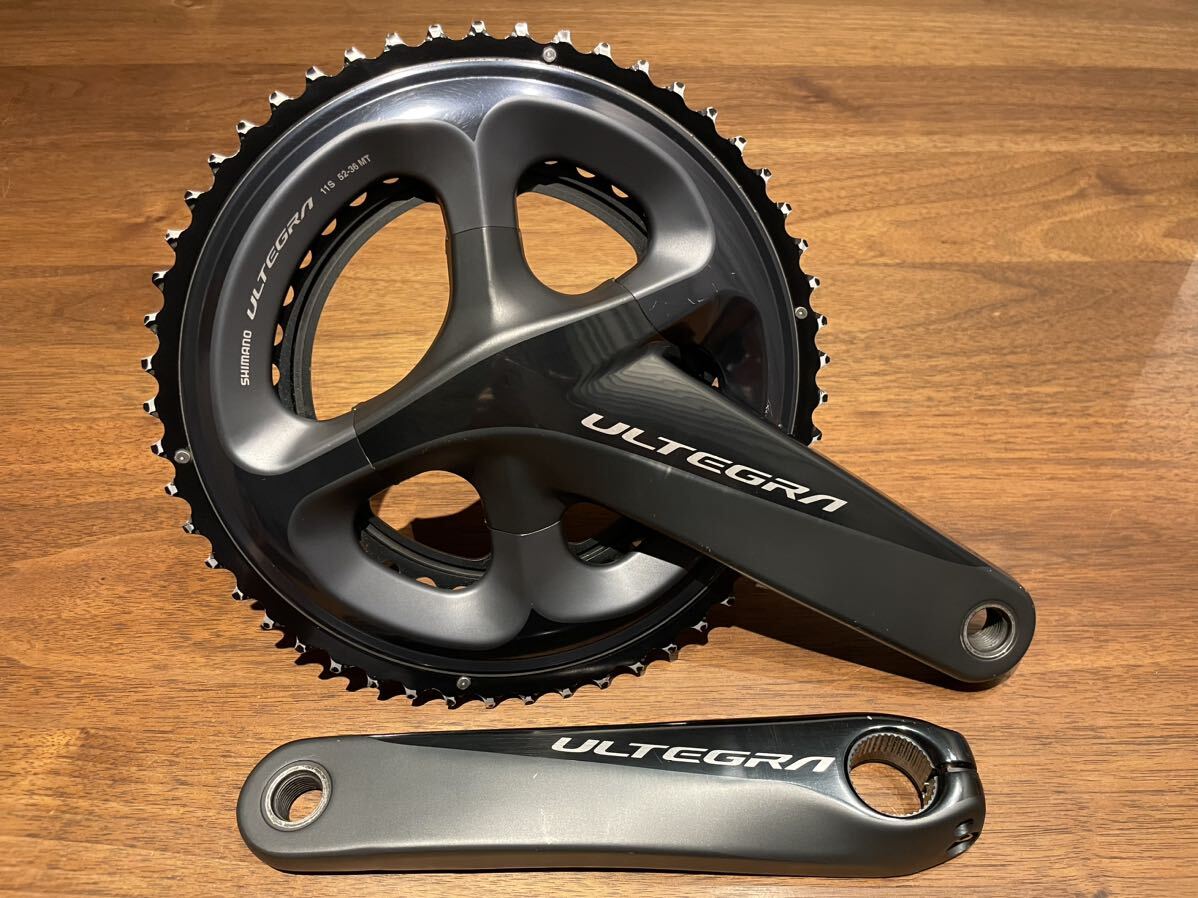 ◎SHIMANO◎FC-R8000◎シマノ◎ULTEGRA◎アルテグラ◎クランクセット◎2x11スピード◎52×36◎クランク長172.5mm◎中古◎Di2◎105拍卖