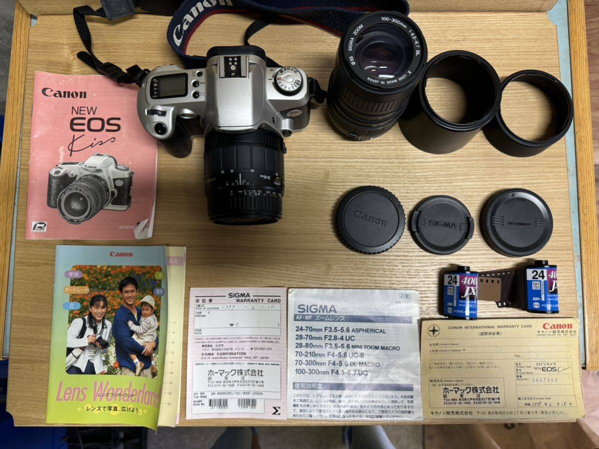 Canon EOS Kiss キャノン レンズ カメラ LENS SIGMA ズームレンズ 35ミリカメラ シグマ 動作未確認 ZOOM フィルム フィルムカメラ拍卖