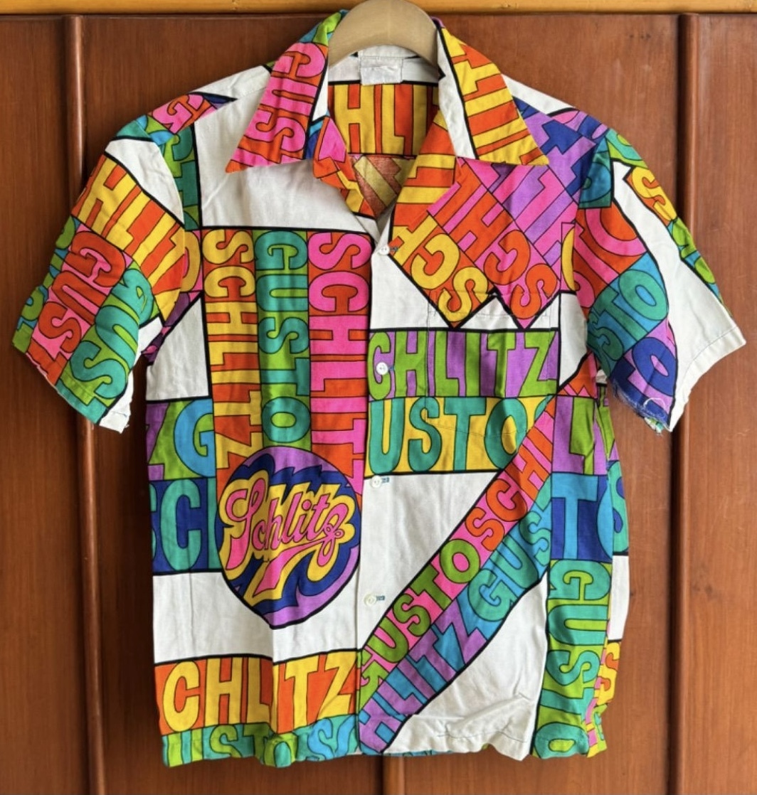1960s ビンテージ アロハシャツ Schlitz Beer拍卖