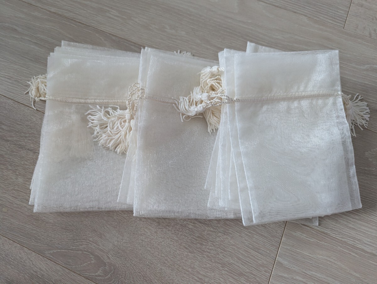 半額以下★新品★マチルドM★布地のサシェ30枚★約12×19㎝★タッセル付き★タッセル付きサシェ袋拍卖