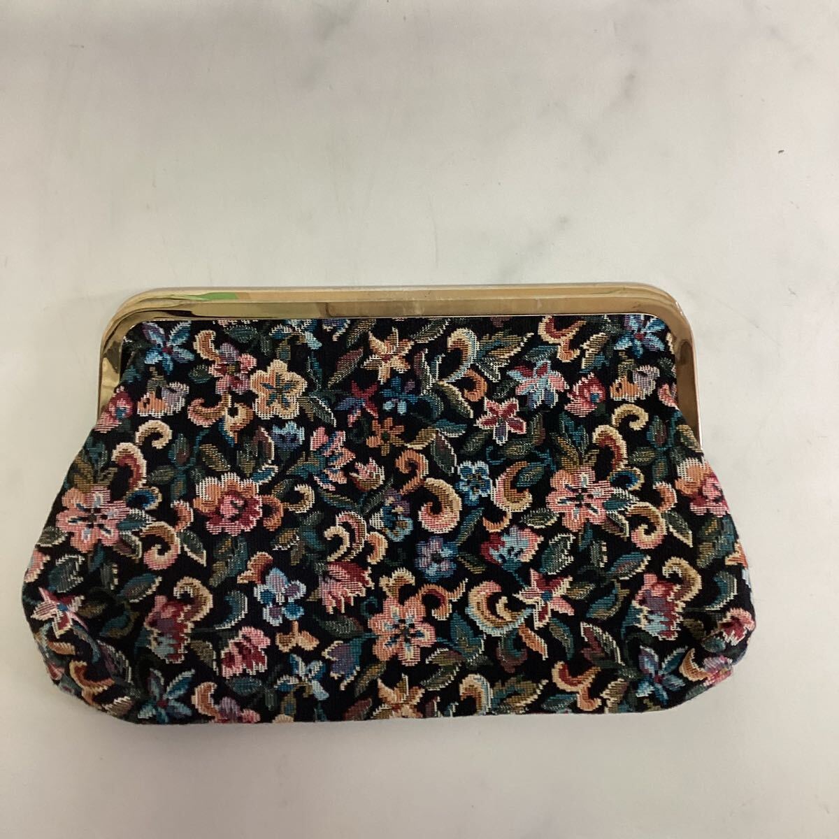 和風 小物バック 花柄 モダン系 がま口 化粧ポーチ 小物入れ(い76拍卖