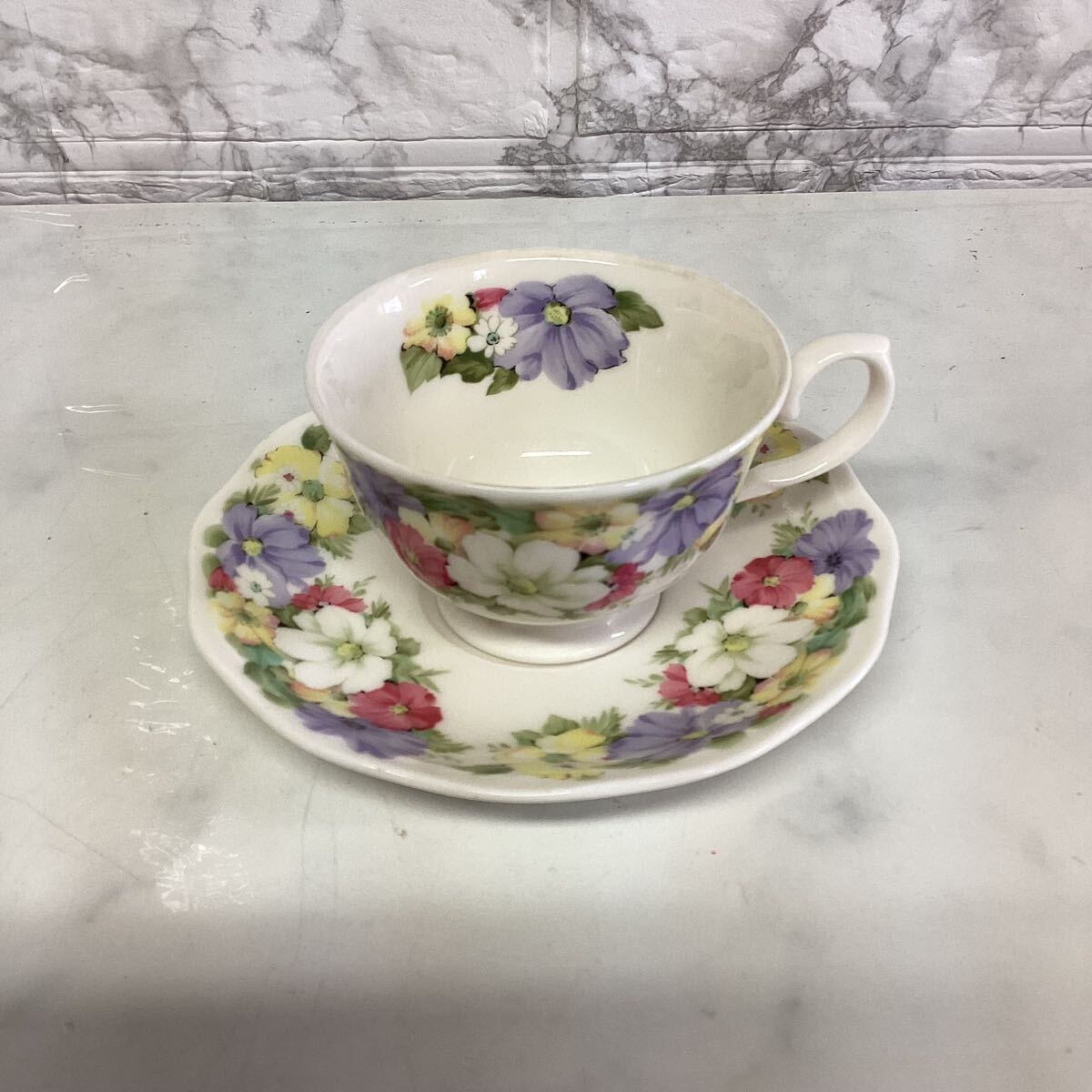 BELLE PLAT ティーカップ&ソーサー セット 花柄 オシャレ (う14)拍卖