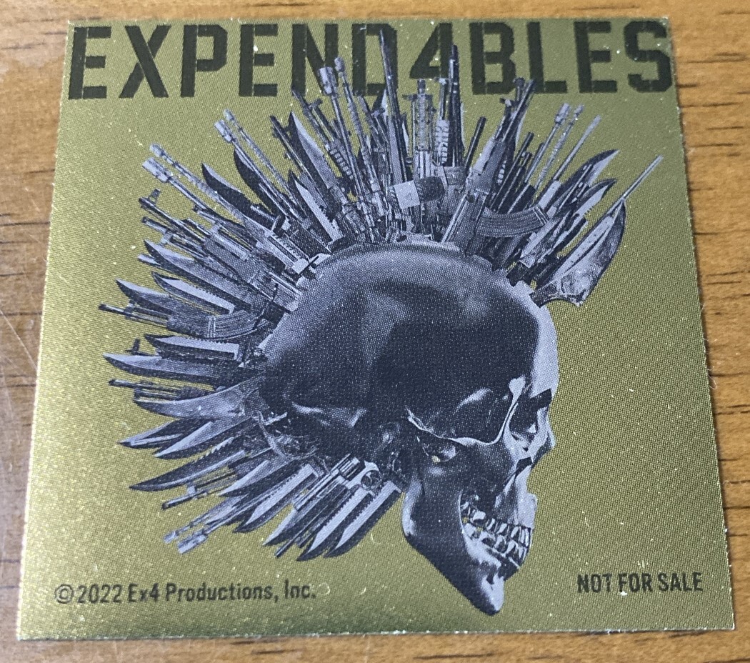 非売品 ・未使用品 ★ 映画 エクスペンダブルズ ニューブラッド ★ 入場者特典 ★ ステッカー ★ ジェイソン・ステイサム/スタローン拍卖