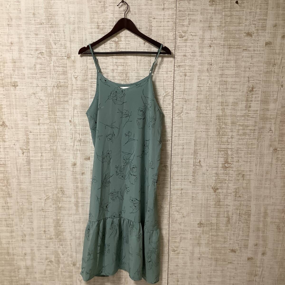 M59◇DRESKIP | ドレスキップ ワンピース ターコイズ系 サイズL拍卖