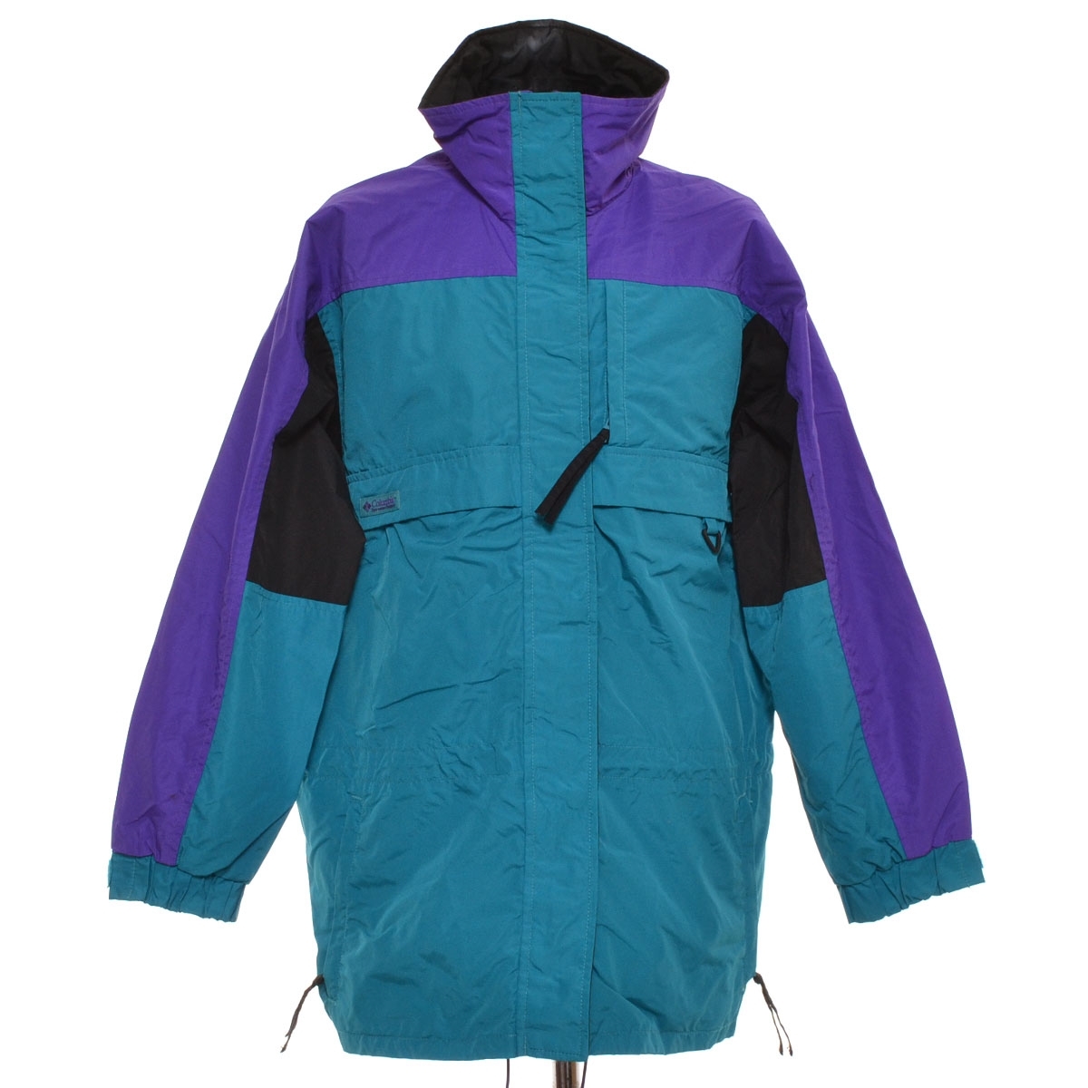 ◇486232 Columbia コロンビア ○ナイロンジャケット シェルジャケット ★ サイズL ブルー パープル拍卖