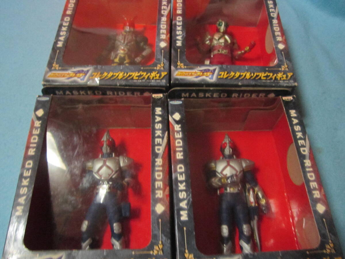 未使用 外箱状態悪いです 仮面ライダーブレイド コレクタブルソフビフィギュア 全4種拍卖