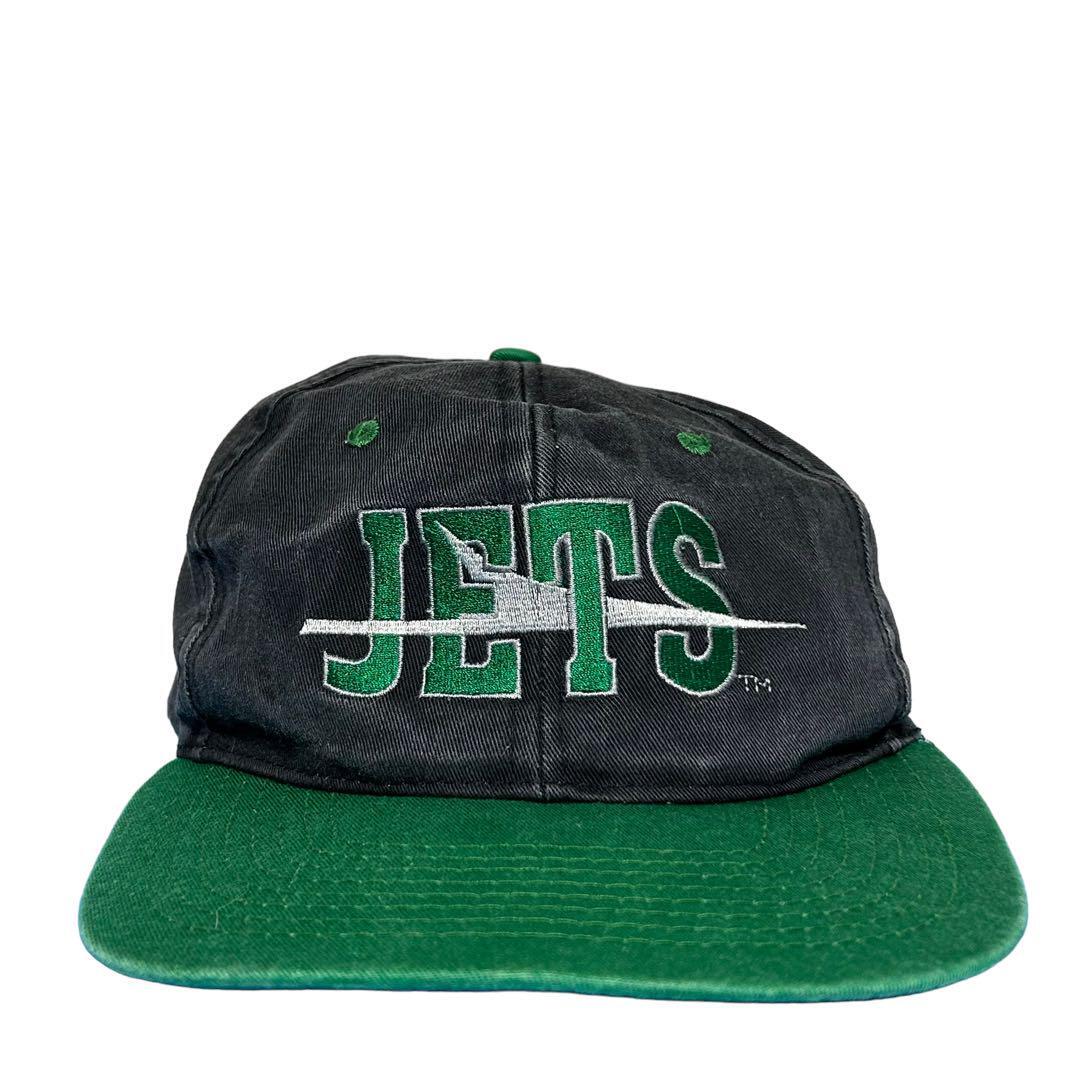 【90s】 NFL JETS ツートンカラー キャップ フェード感◎拍卖