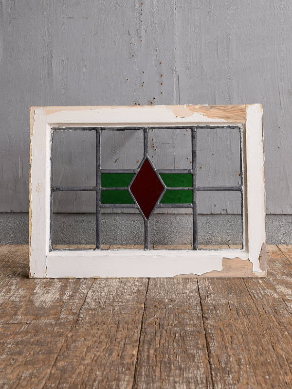 イギリス アンティーク ステンドグラス 幾何学 12657拍卖