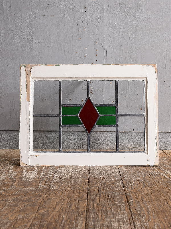 イギリス アンティーク ステンドグラス 幾何学 12658拍卖