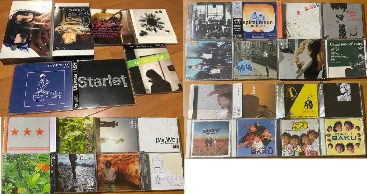 【即決】AIR★SPIRAL LIFE★車谷浩司★BAKU★CD + ビデオ★31品セット拍卖