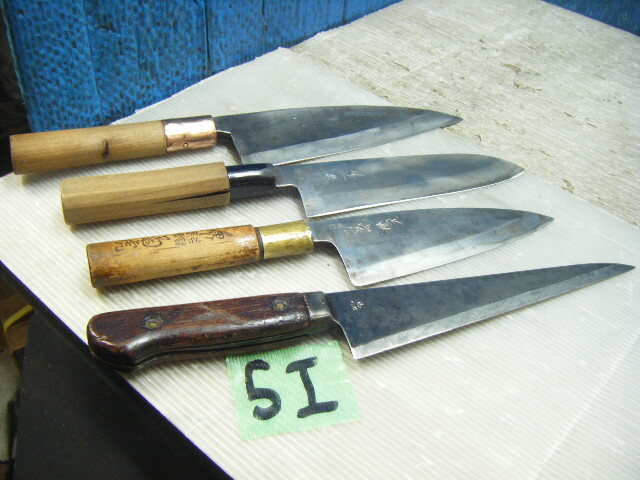 ★出刃包丁 和包丁 洋刀 など 堺一次 正金など 4本 刃物 MADE IN JAPAN 日本製 Japanese kitchen knife 拍卖