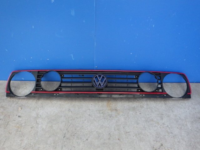 【D】VW純正 フォルクスワーゲン フロントグリル ラジエターグリル 丸目 4灯 GOLF2 ゴルフ2 1989年 GTI拍卖