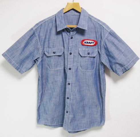 KRAFT 米国企業 クラフト 半袖ワークシャツ XL 拍卖