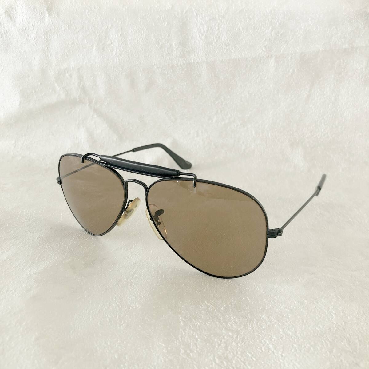 GQ090◇RayBan : 80's~90's B&L USA OUTDOORSMAN CHROMAX/W1664◇黒 レイバン ブラック アウトドアーズマン/クロマックス/サングラス拍卖