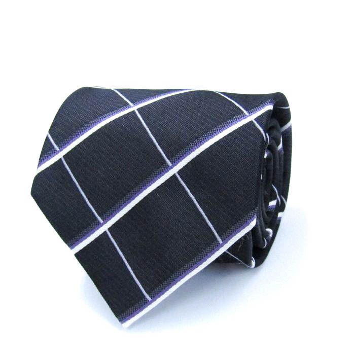 ニューコレクションスタジオ ブランド ネクタイ チェック柄 格子柄 シルク PO メンズ ネイビー NEW COLLECTION STUDIO拍卖