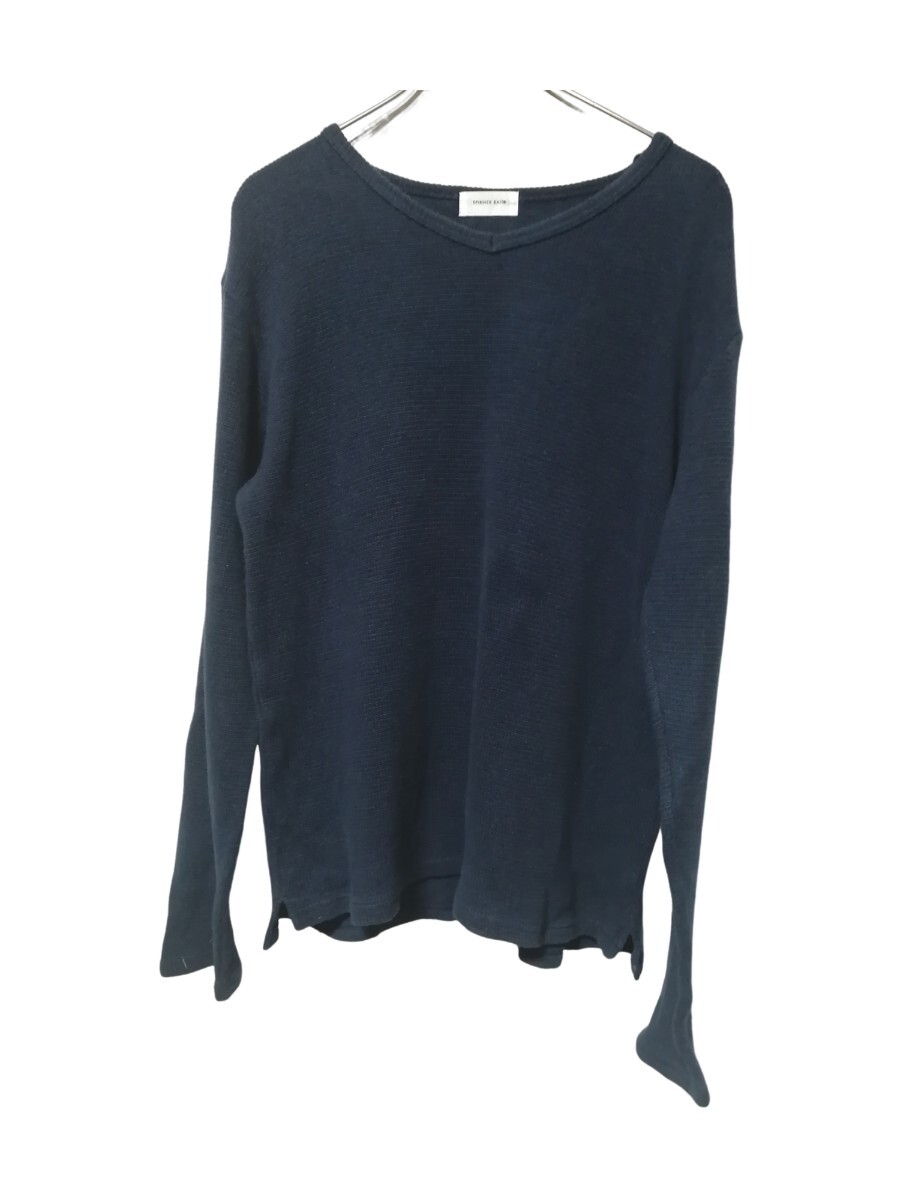 spinnerbait Vネック セーター サイズ42 ダークブルー スピナーベイト拍卖