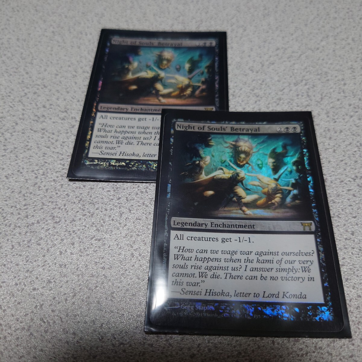 MTG CHK 魂の裏切りの夜 英語foil 二枚セット 即決拍卖