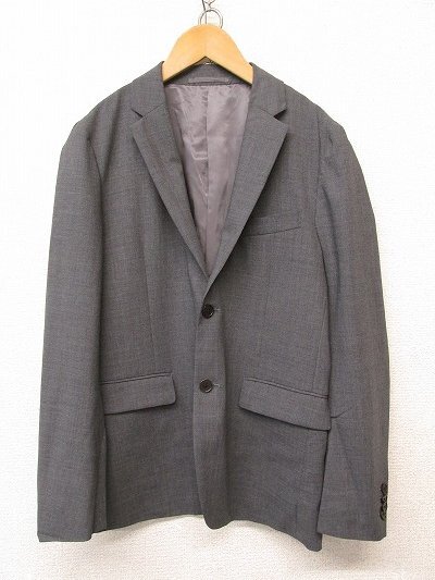 i3831:TOMORROWLAND/トゥモローランド ウールストレッチ テーラードジャケット 44 ブレザー/スーツ 2B/グレー メンズ紳士拍卖