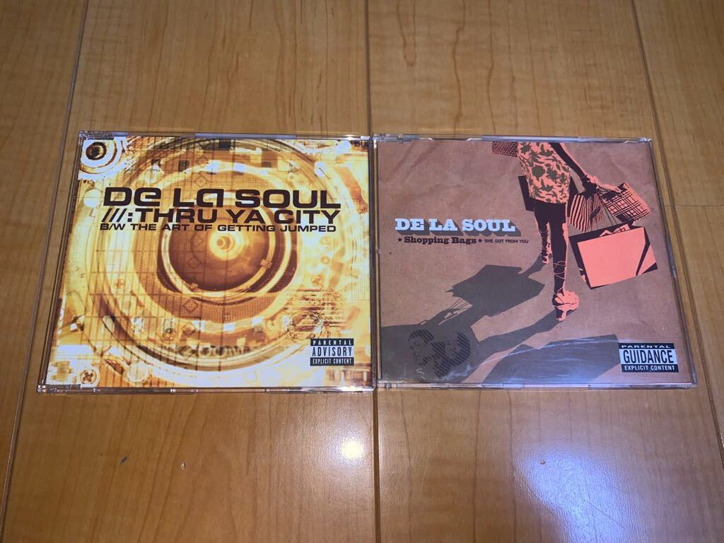 【即決送料込み】De La Soul シングル2枚セット / デ・ラ・ソウル / Thru Ya City / Shopping Bags (She Got From You) 輸入盤CD拍卖