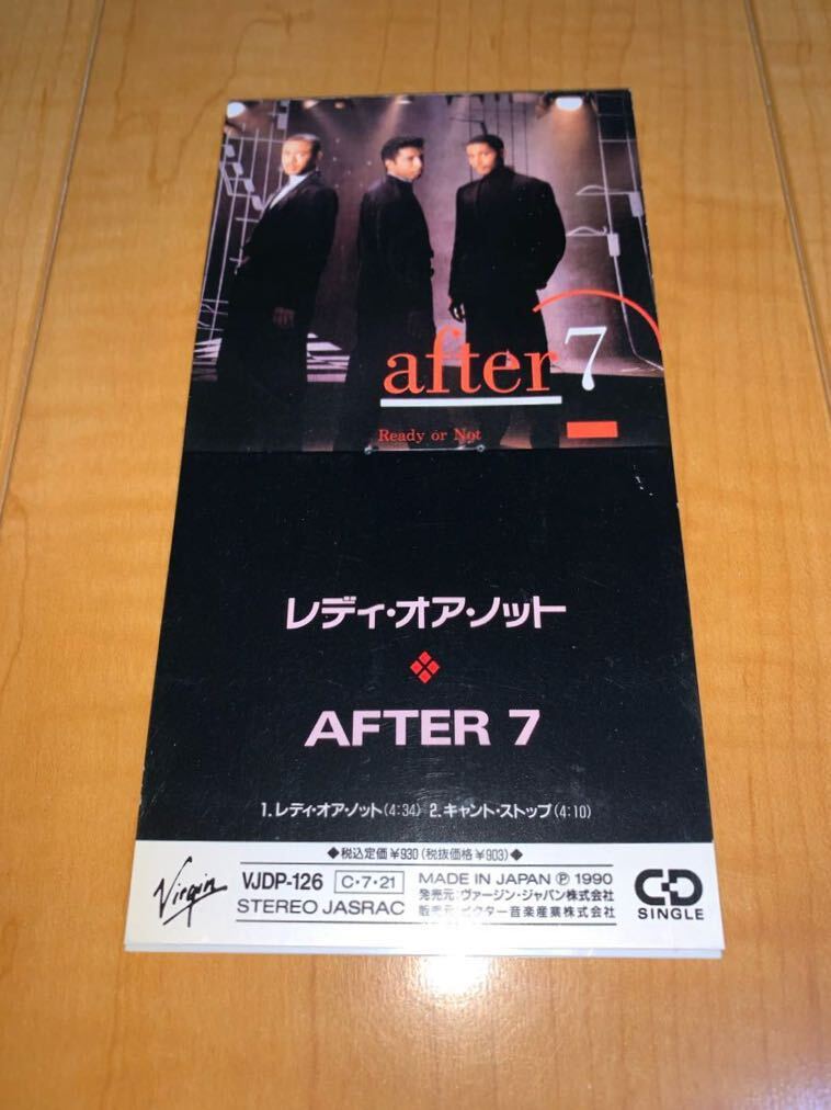 【レア国内盤8cmシングルCD】After 7 / アフター7 / Ready Or Not / レディ・オア・ノット拍卖