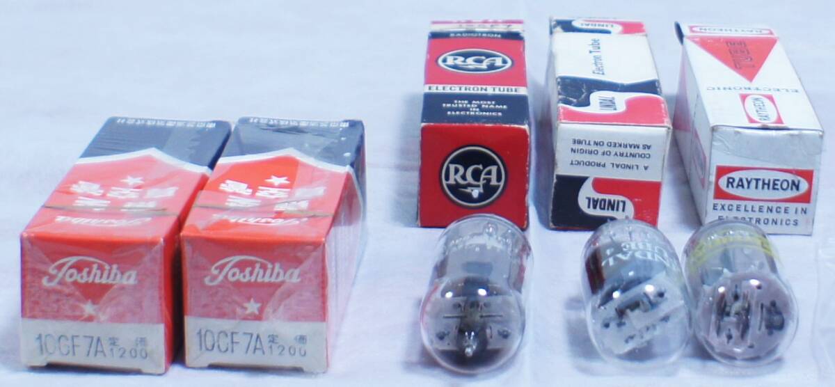 10FG7(東芝、未開封)2本、13GF7 3本(RCA、LINDAL、RAYTHON 各1本)拍卖
