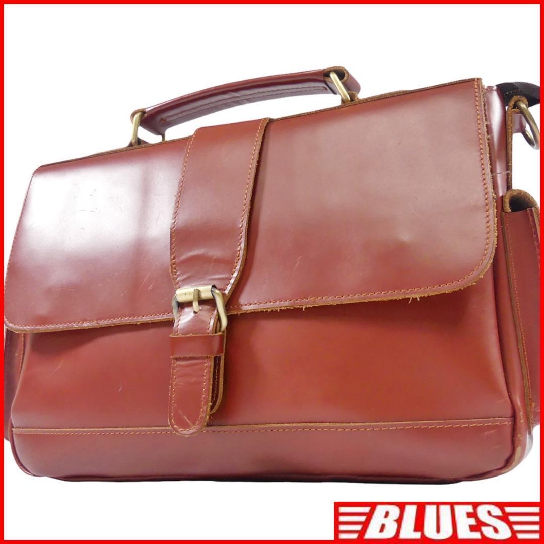 即決★TIDING★オールレザービジネスバッグ タイディング メンズ 茶 ショルダーバッグ 本革 ブリーフケース 本皮 通勤 カバン 出張拍卖