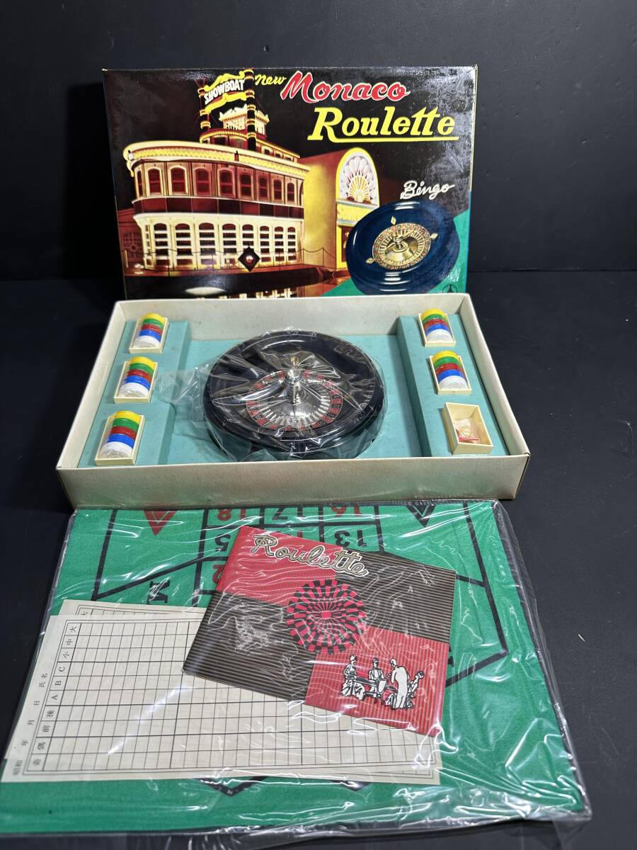 ★コレクター必見!! 未使用 昭和レトロ ニューモナコ ルーレット まとめセット 箱付き ビンテージ 希少 レア ボードゲーム K960拍卖