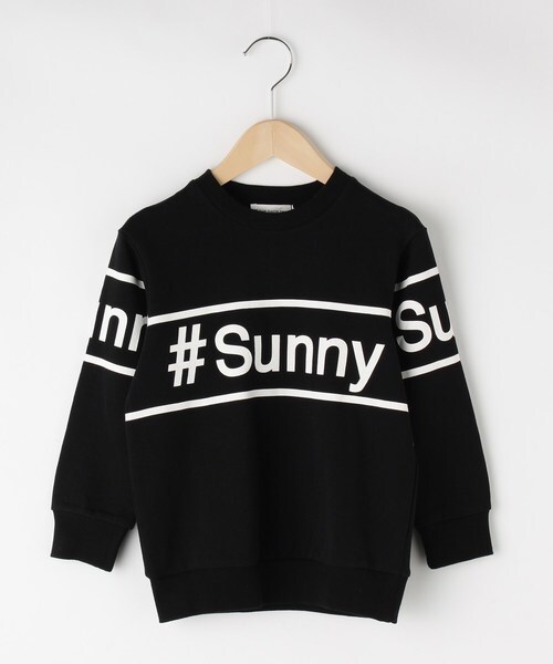 ラスト 新品 THE SHOP TK(Kids) SUNNYロゴトレーナー ブラック(019) 14(140cm) 定価2189円拍卖