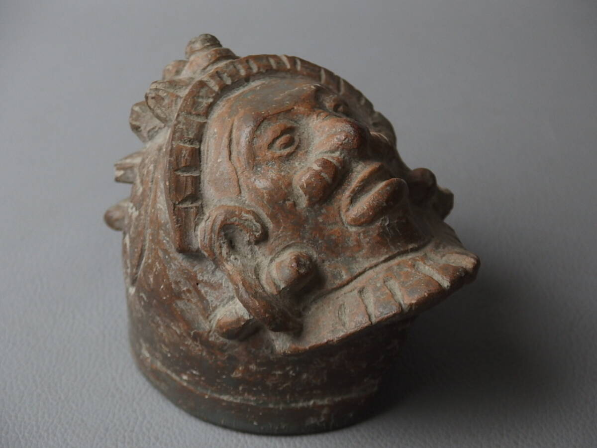 【骨董・彫刻】★古代 ギリシア美術?ガンダーラ美術?東南アジア?中国?★★土器 fm070vb.8 人形 魔除 地中海拍卖