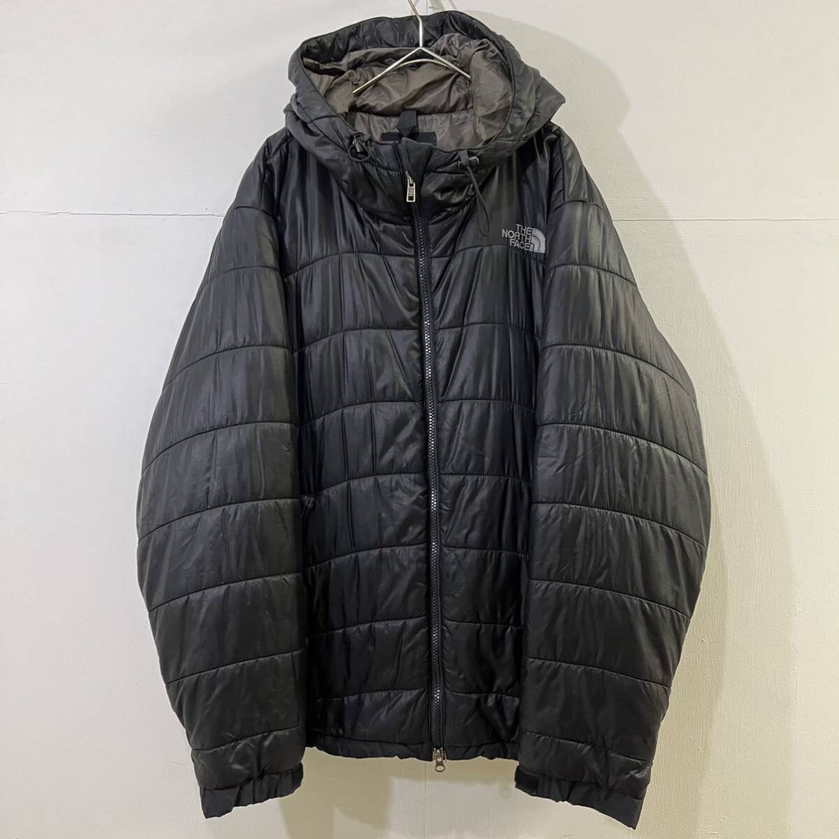 THE NORTH FACE 中綿ジャケット 刺繍ロゴ ワンポイント 撥水加工 リップストップ ジップアップ ザ・ノースフェイス【送料一律/同梱可能】L拍卖
