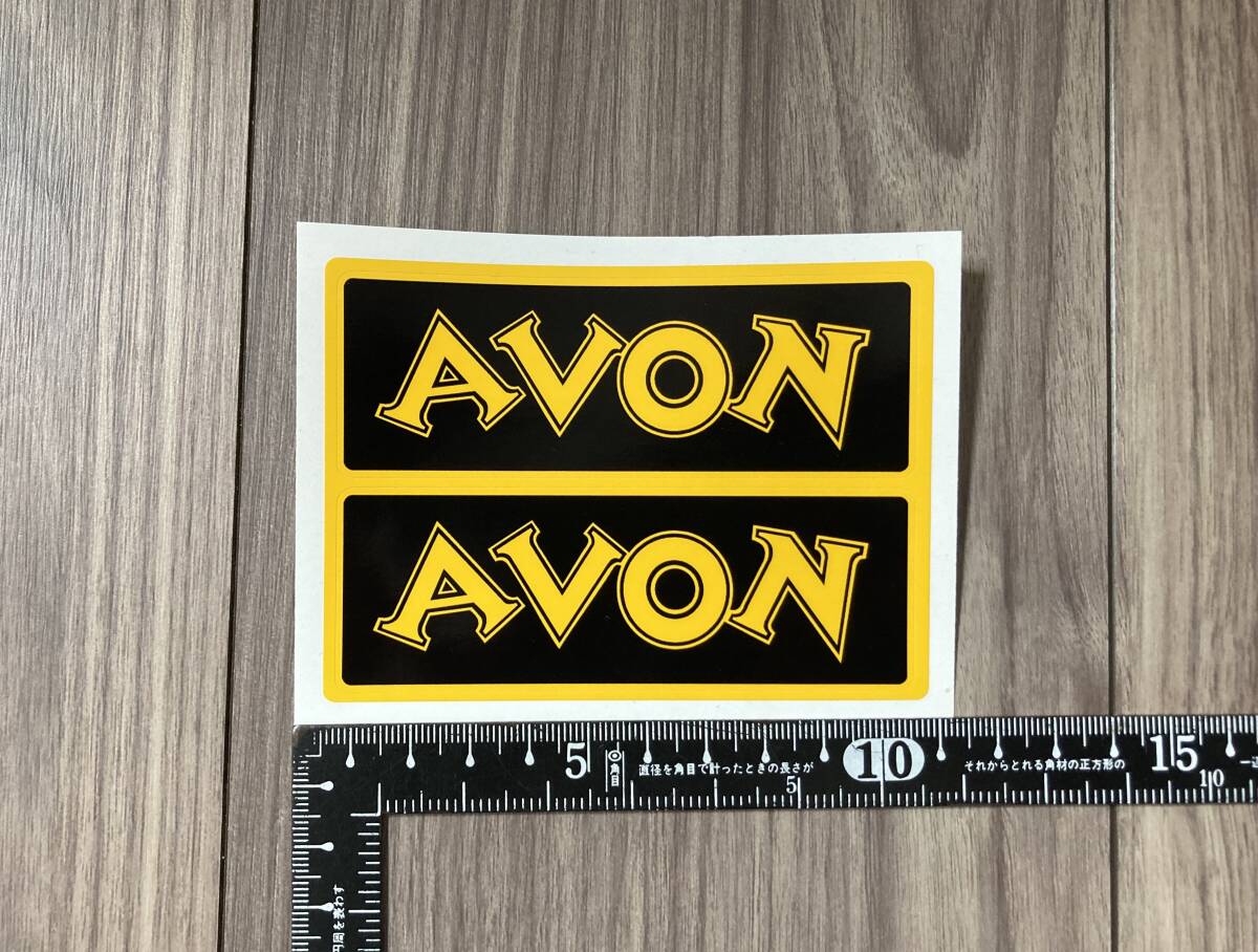 ★送料無料★AVON エイボン カッティング ステッカー 100mm x 35mm セット拍卖