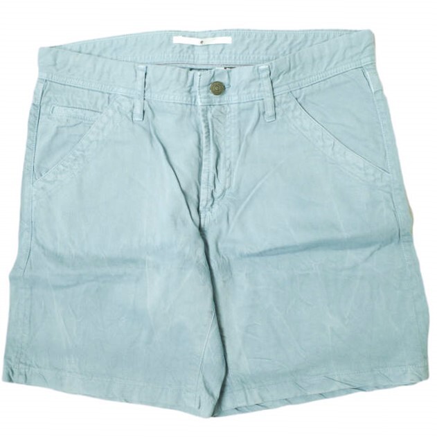 新品 e JEANS イージーンズ 日本製 DENIM SHORTS 岡山児島 デニムショーツ e501-001 2 Light Blue ジーンズ ショートパンツ g17474拍卖